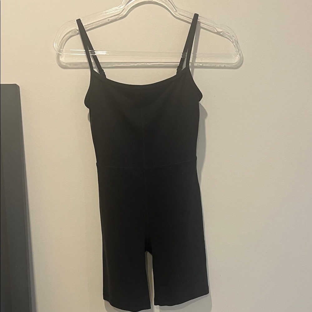 Wilfred Black Spaghetti-Strap Romper Jumpsuit